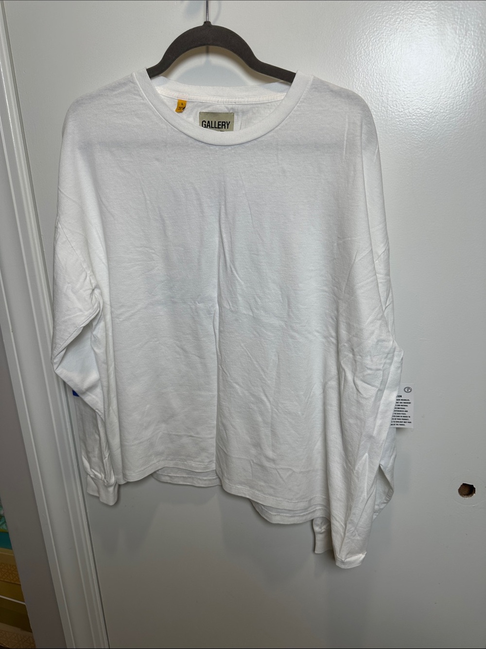 Gallery Dept White Long-Sleeve Crewneck Tee (04)